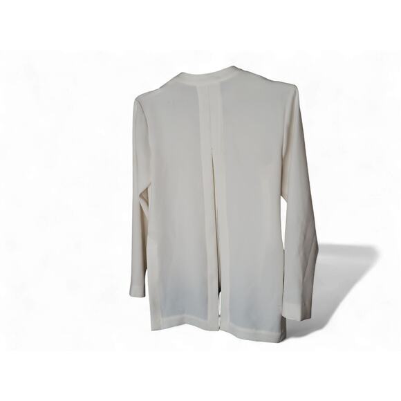 Yoko Chan Ivory Black Long Sleeve Cape Back Jumpsuit 36 (US 4) Made in Japan - Picture 7 of 16